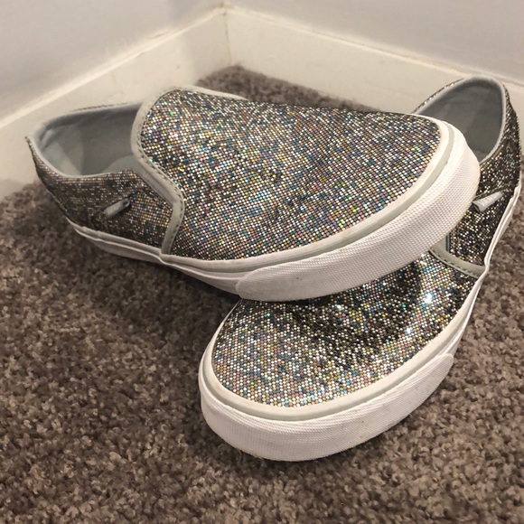 Vans Shoes - Women’s Sparkle Vans Slip-Ons size 8